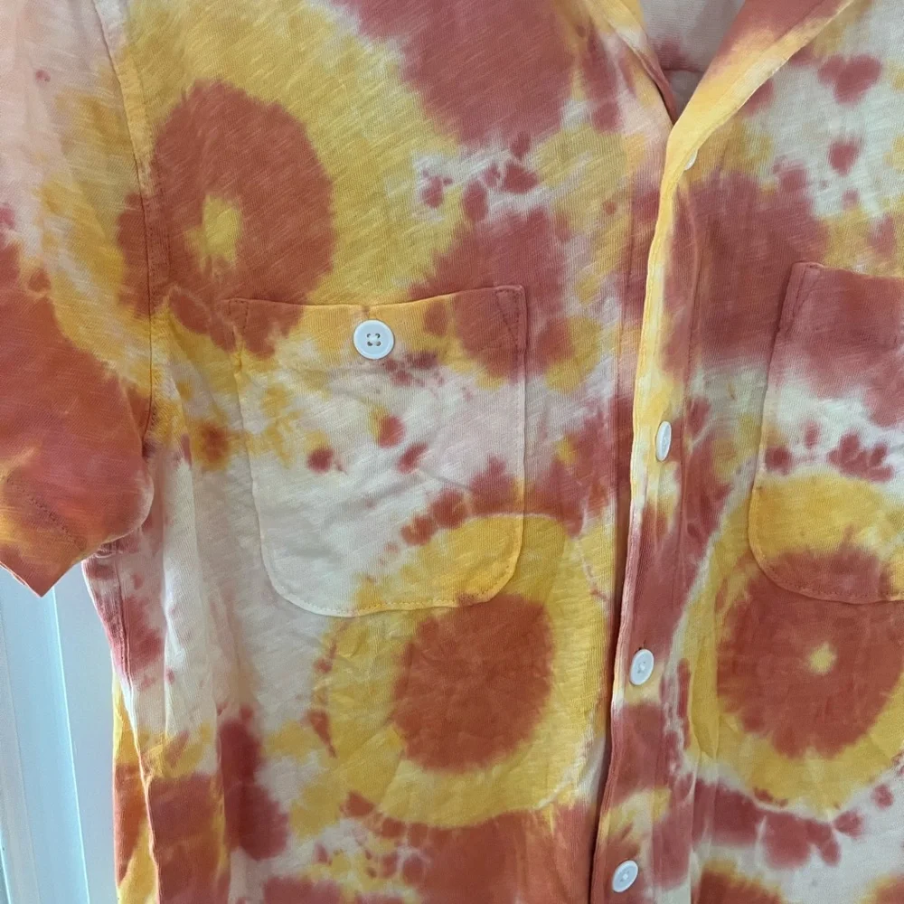 Men’s medium tie-dye, button-down shirt, new with tags, J.Crew - Picture 4 of 5